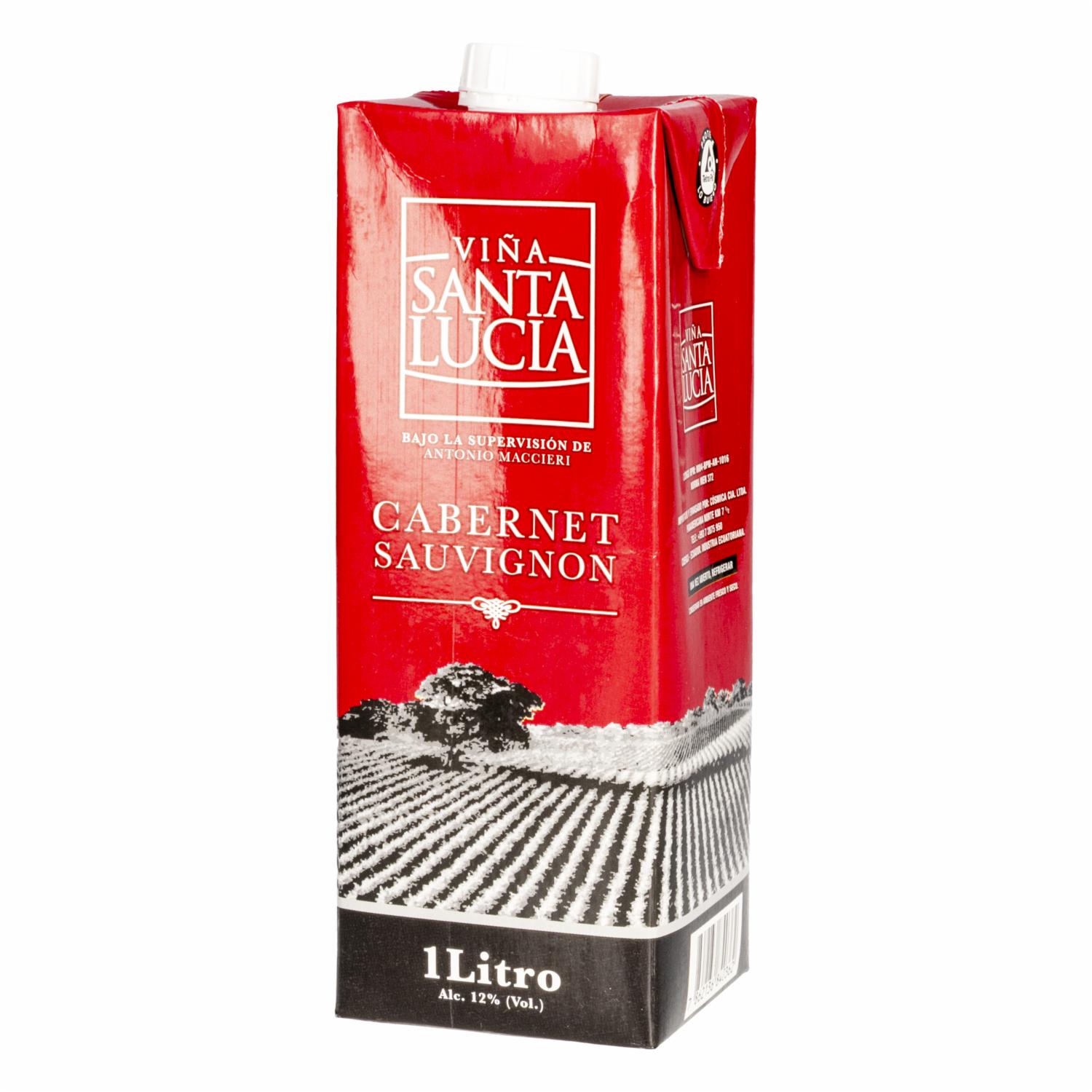 Vino Cabernet Sauvignon En Caja Santa LucÍa 1 L