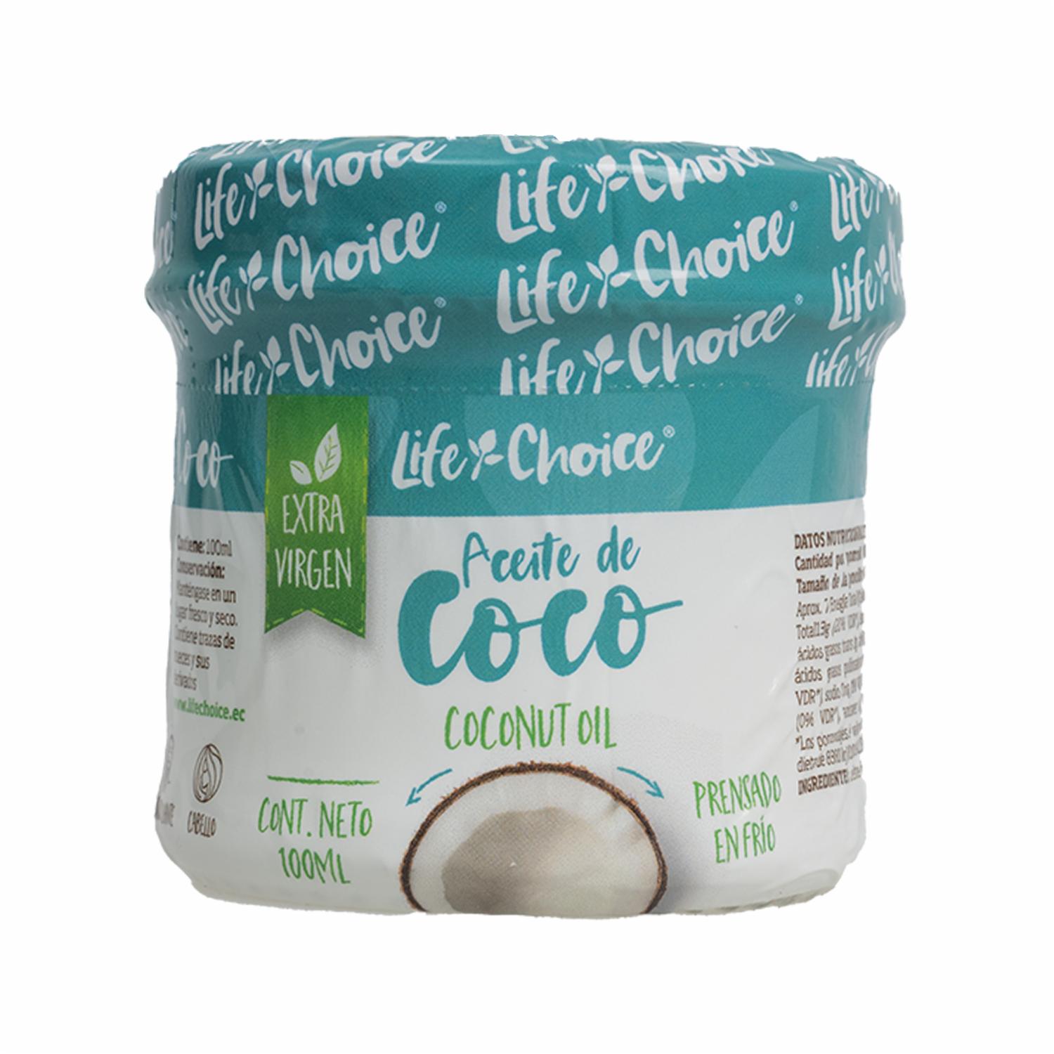 Aceite De Coco Prensado Al Frio LIFE 100 Ml