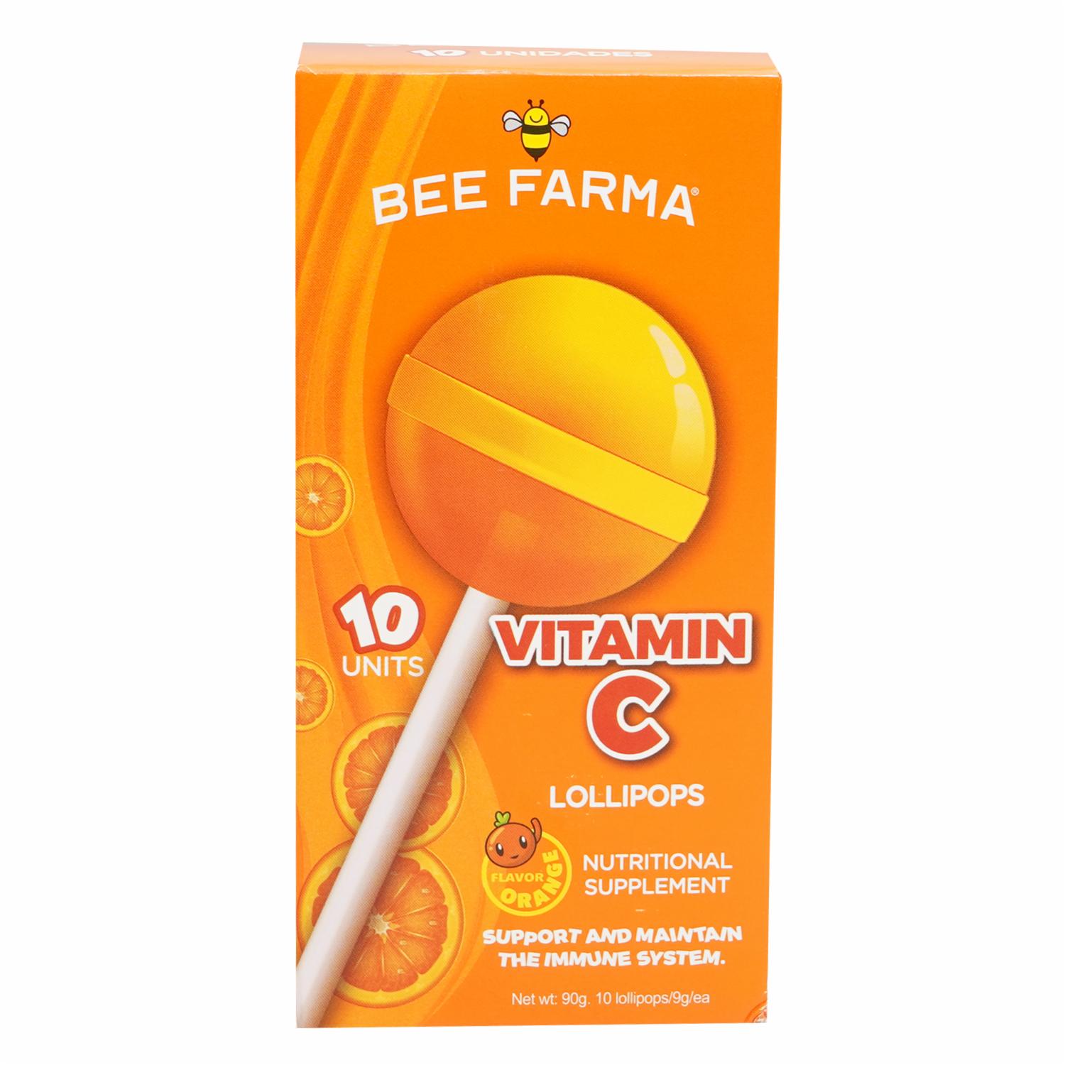 Vitamina C En Chupetes BEE FARMA 90 G