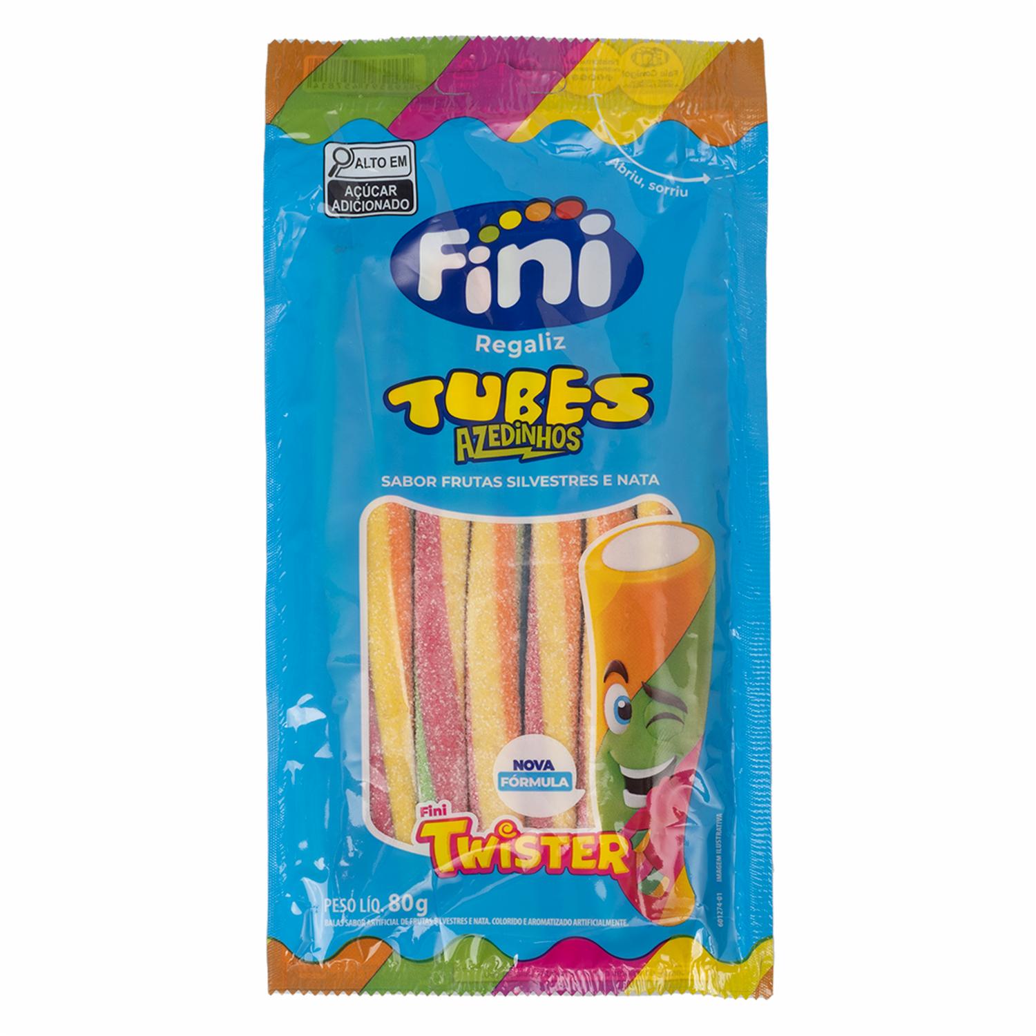 Caramelo Masticable Tubo Twister Cítrico FINI 80 G