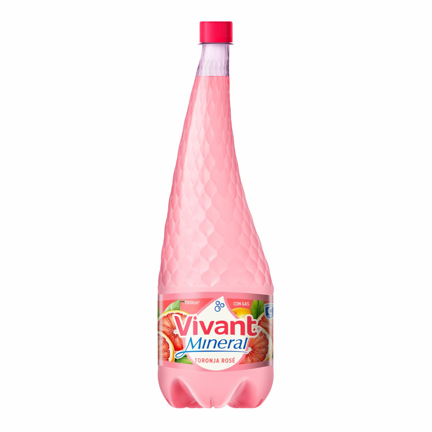 Agua Mineral Toronja Rose VIVANT 1500 Ml