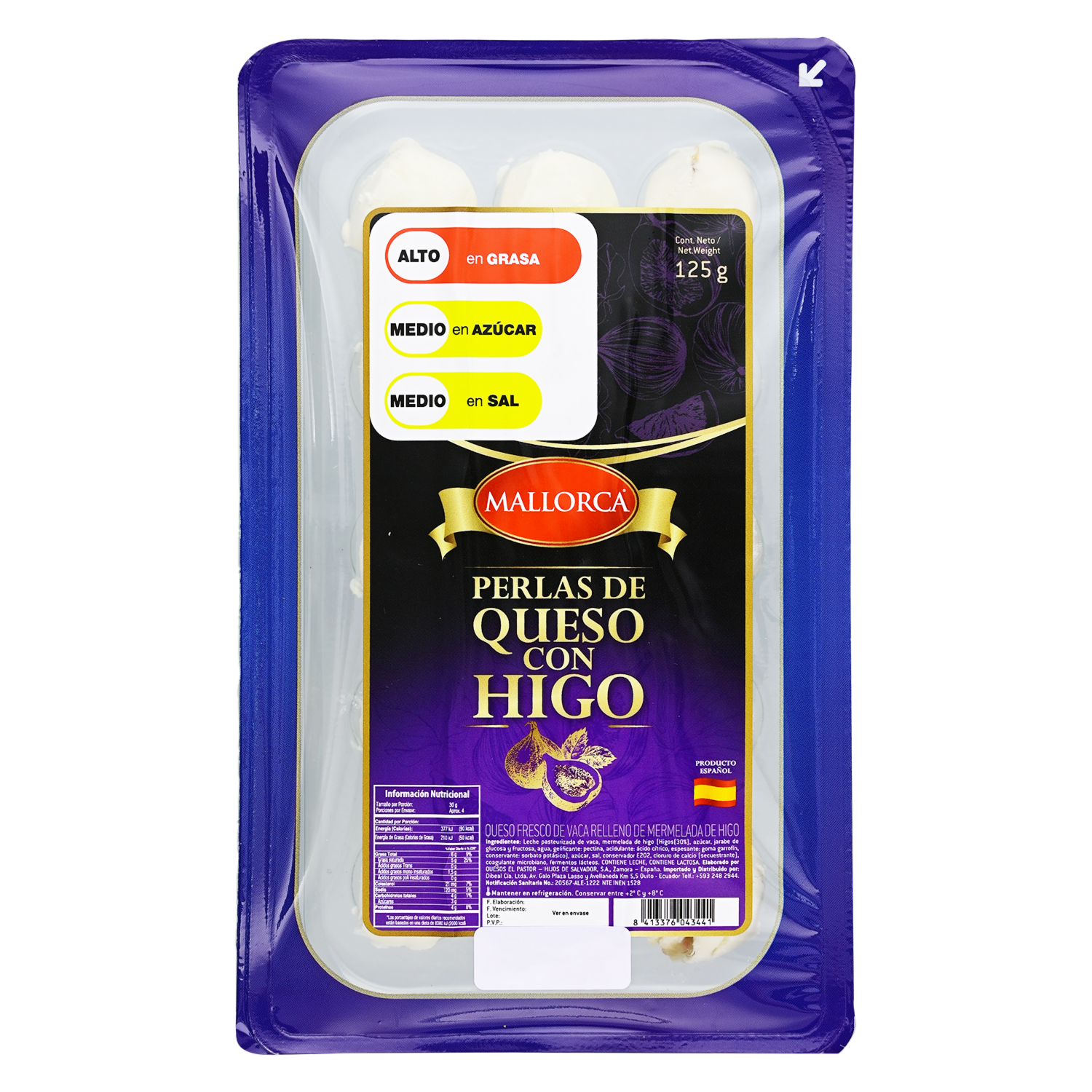 Perlas De Queso Con Mermelada Higo MALLORCA 125 G