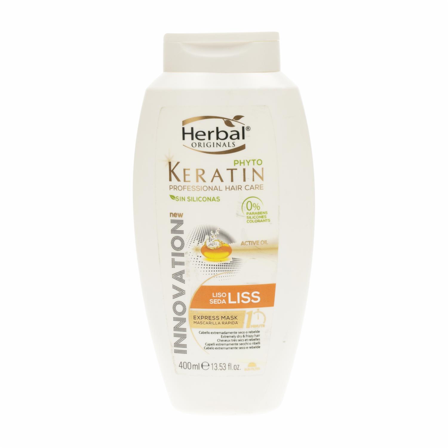 Mascara Capilar Con Phyto Keratin Lisos Express HERBAL 400 Ml