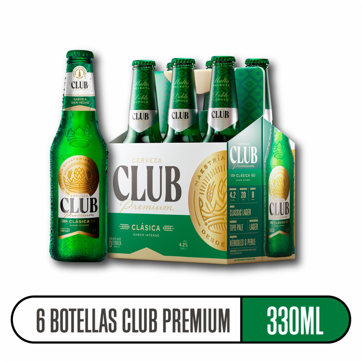 Cerveza Premium Twist Off Club 6 X 355 Ml