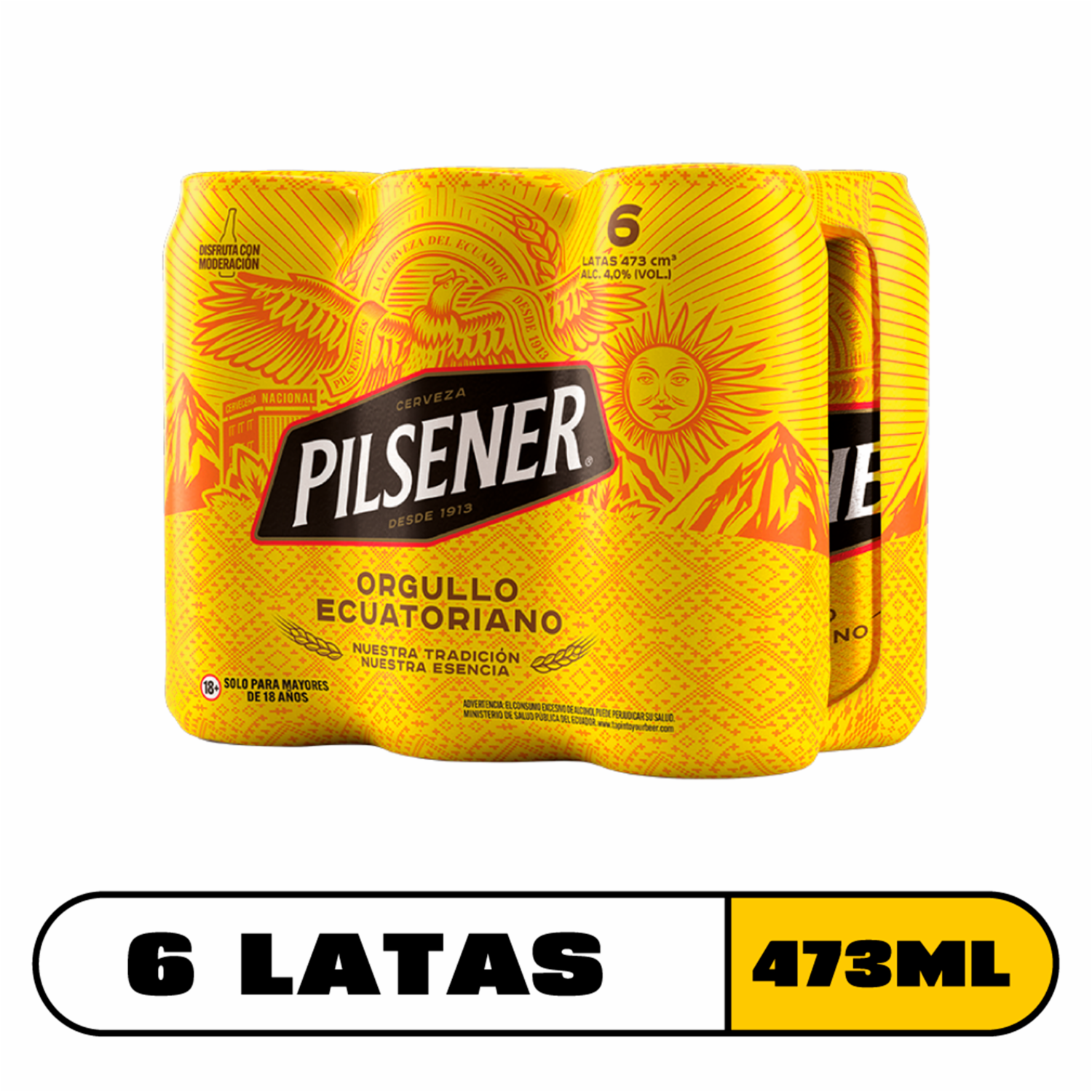 Cerveza Clásica PILSENER 6 X 473 Ml