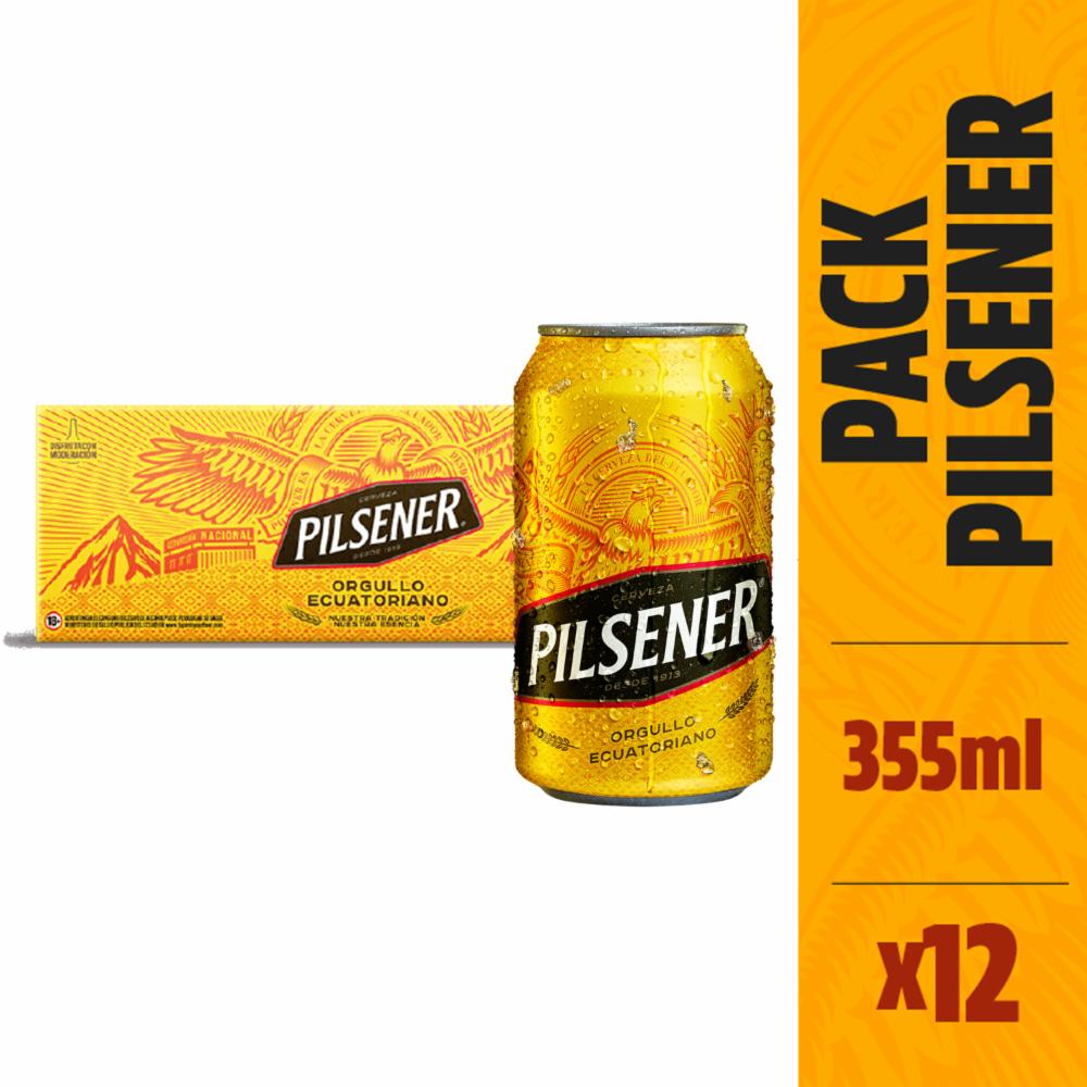 Cerveza En Lata Pilsener 12 X 355 Ml