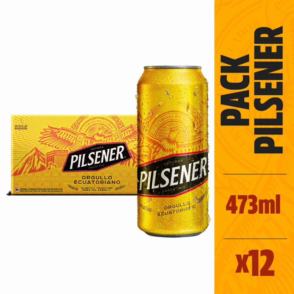 Cerveza En Lata PILSENER 12 X 473 ML