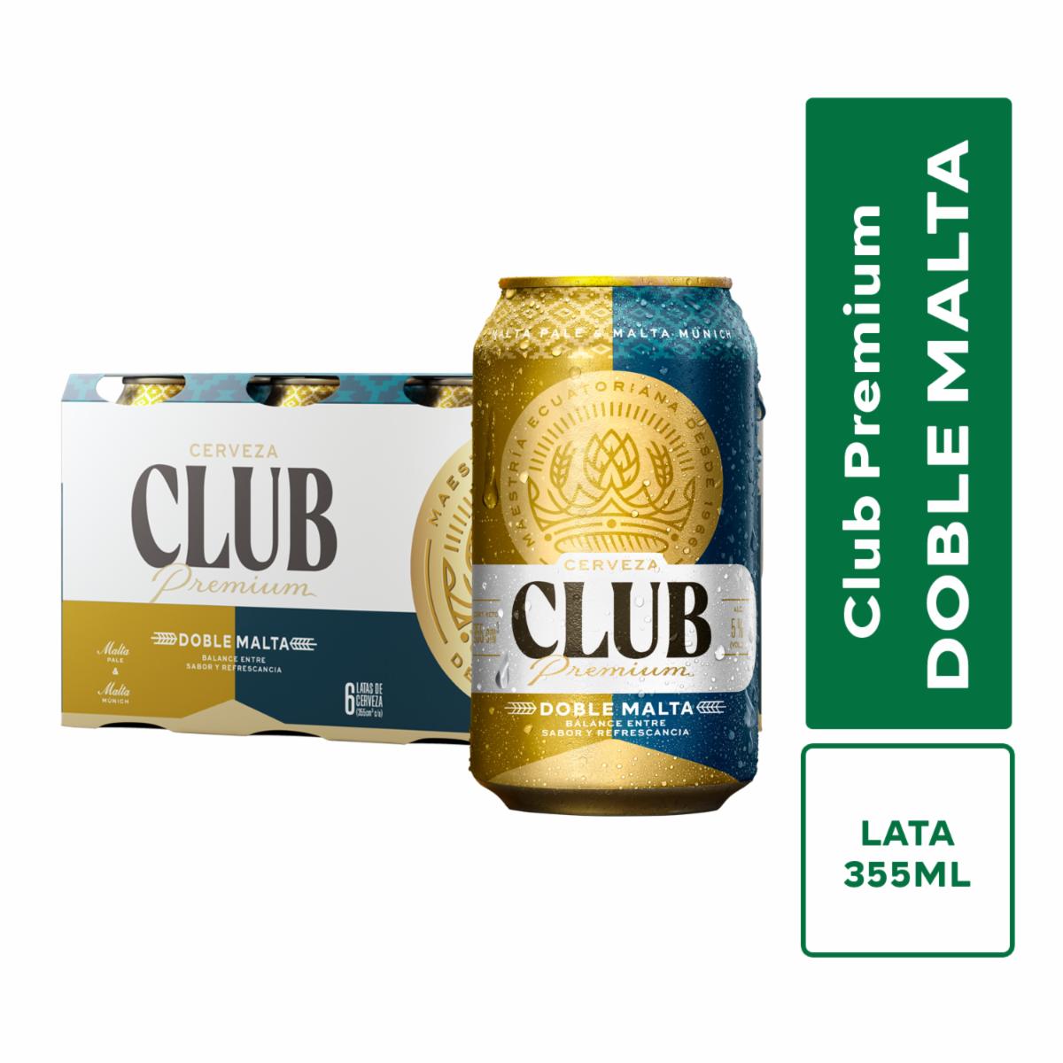 Cerveza Doble Malta En  Six Pack CLUB 6 X 355 Ml