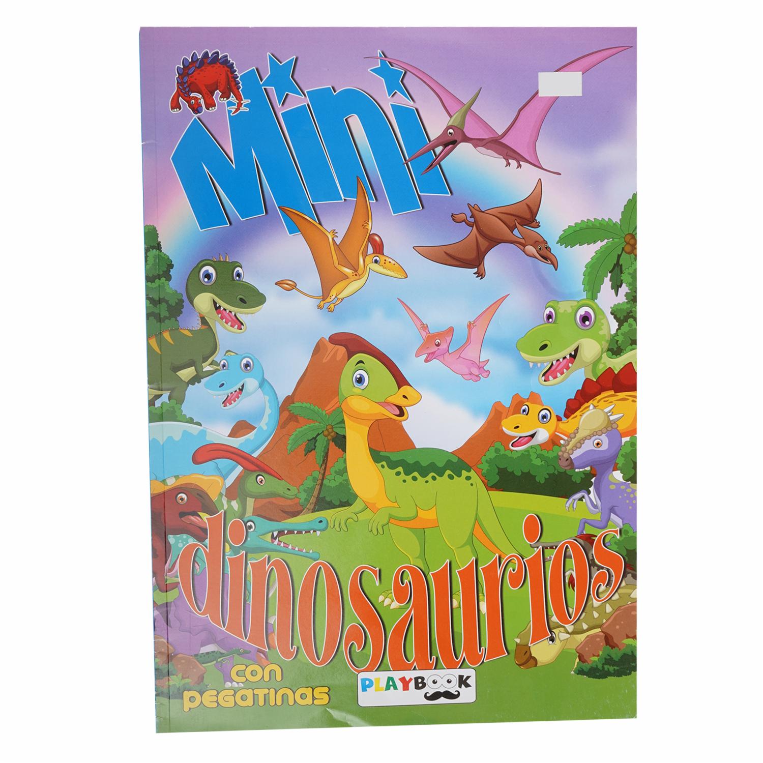 Libro Mini Dinosaurios Con Pegatinas PLAYBOOK 10 Páginas
