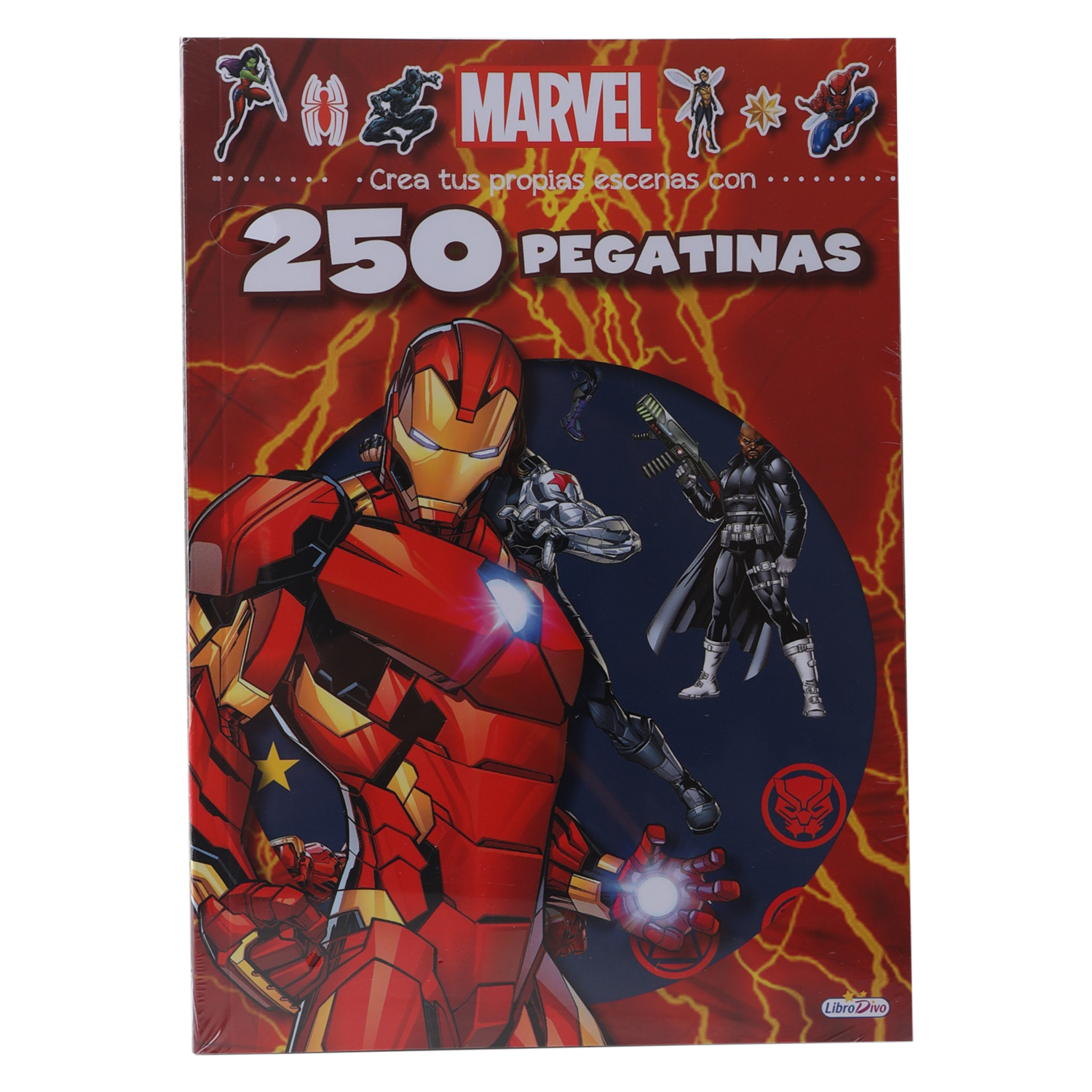 Libro Marvel 250 Pegatinas LIBRO DIVO 24 Páginas
