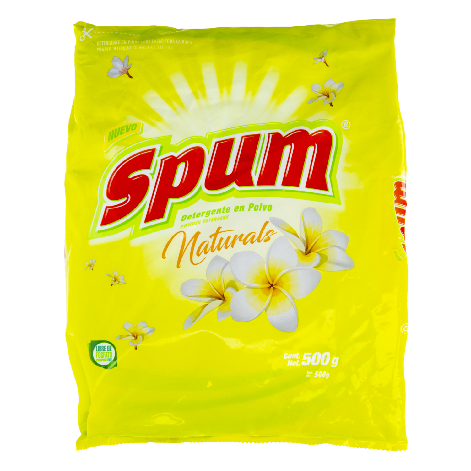 Detergente En Polvo Naturals SPUM 500 G