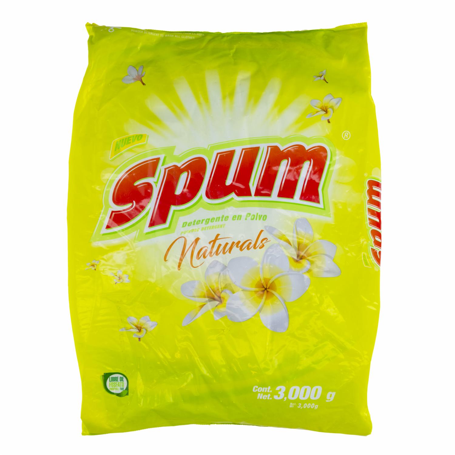 Detergente En Polvo Naturals SPUM 3000 G
