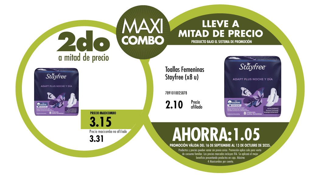 Maxicombo mitad de precio 35