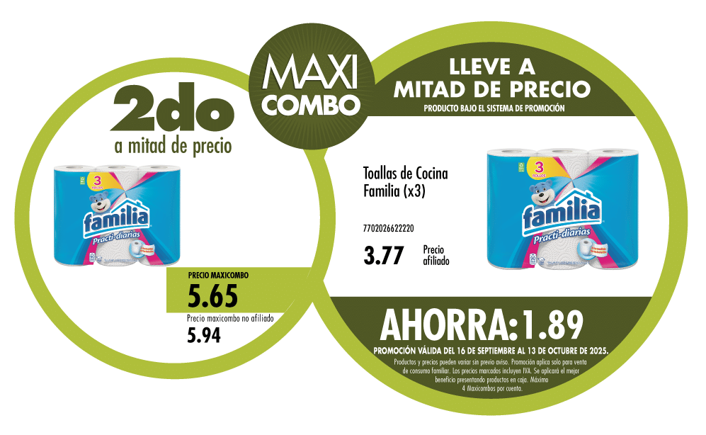 Maxicombo mitad de precio 47