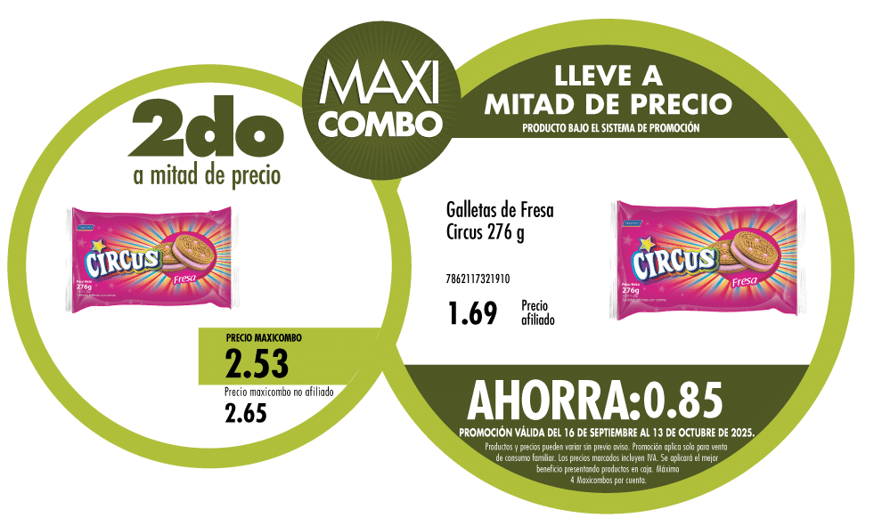 Maxicombo mitad de precio 5
