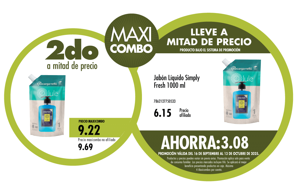 Maxicombo mitad de precio 52