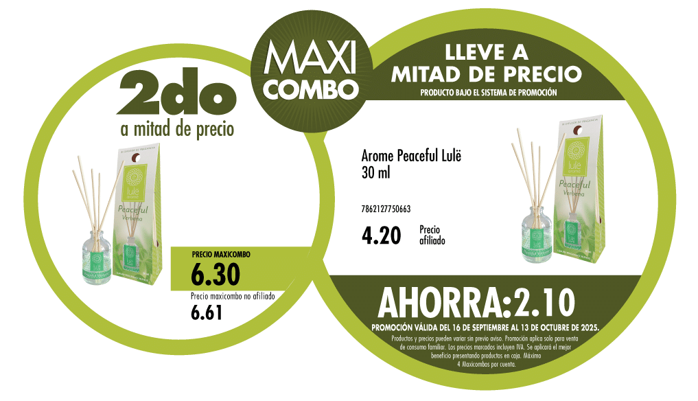 Maxicombo mitad de precio 59
