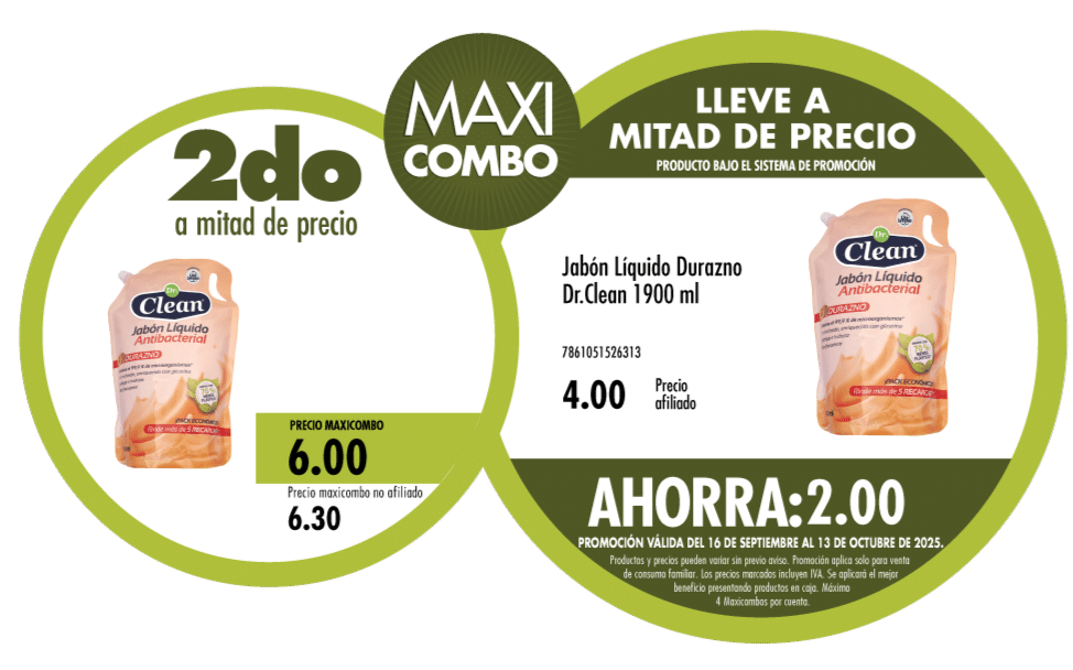 Maxicombo mitad de precio 63