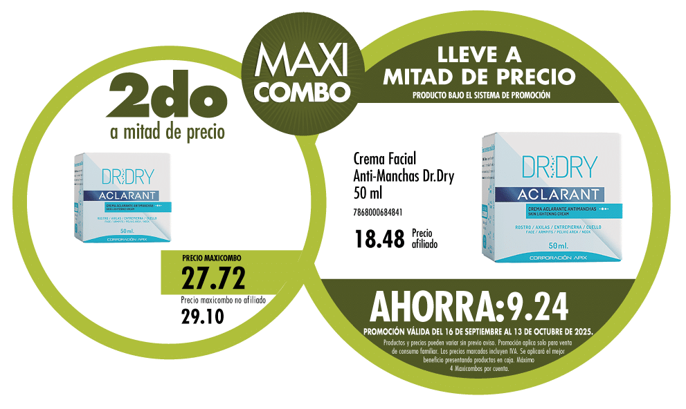 Maxicombo mitad de precio 65