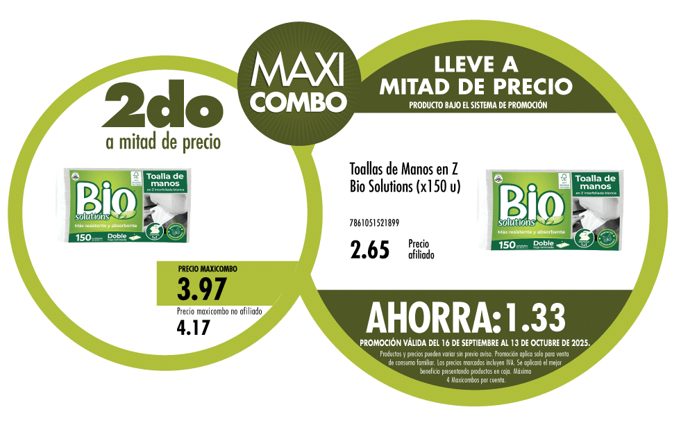 Maxicombo mitad de precio 68