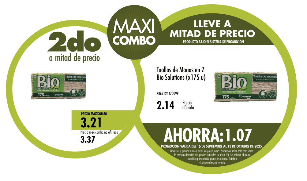 Maxicombo mitad de precio 69
