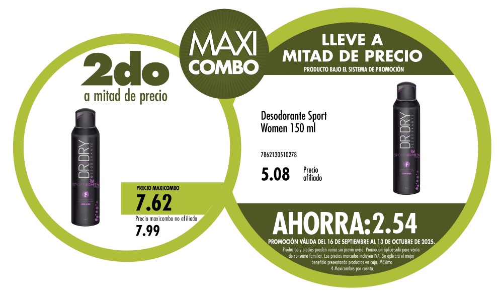 Maxicombo mitad de precio 70