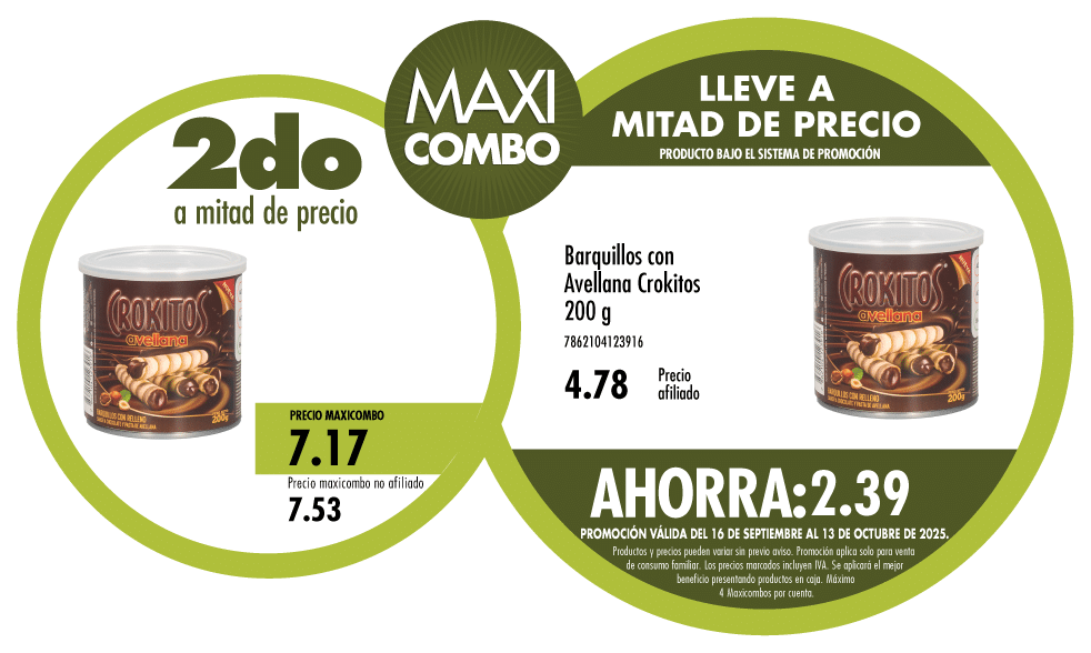 Maxicombo mitad de precio 9
