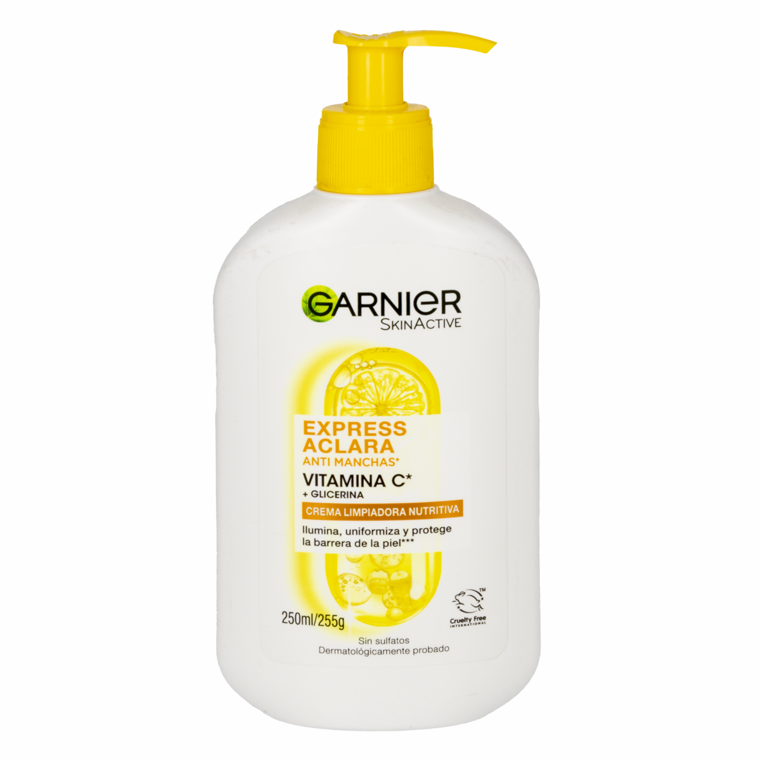 Crema Facial Express Aclara Anti-Manchas Vitamina C + Glicerina GARNIER 250 Ml