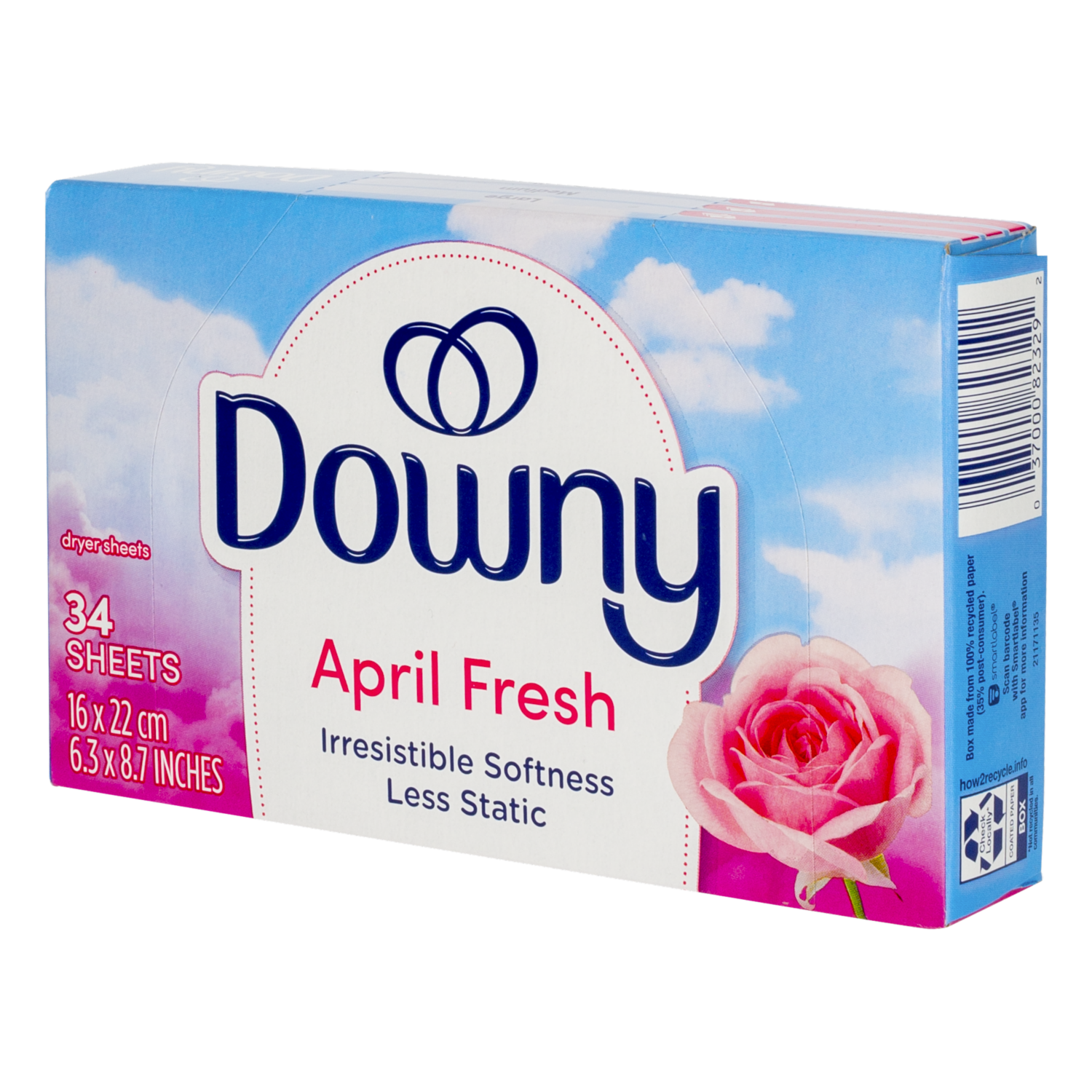 Toallas Para Secadora Menos Estática April Fresh DOWNY X 34 Uds