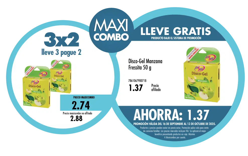 Maxicombo 3×2 -18