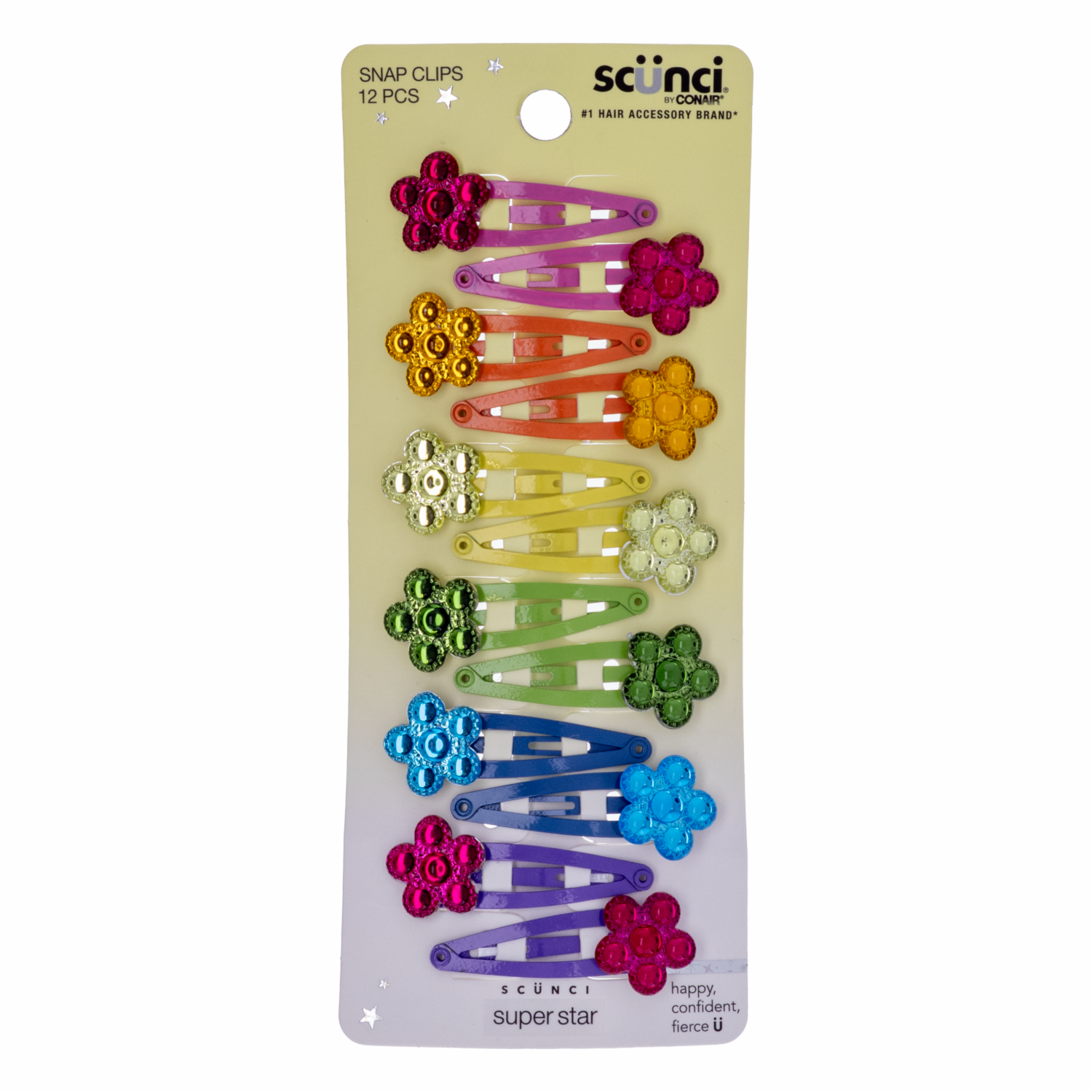 Vinchas De Cabello Clip Flores De Colores CONAIR Perfectas Para Sujeción