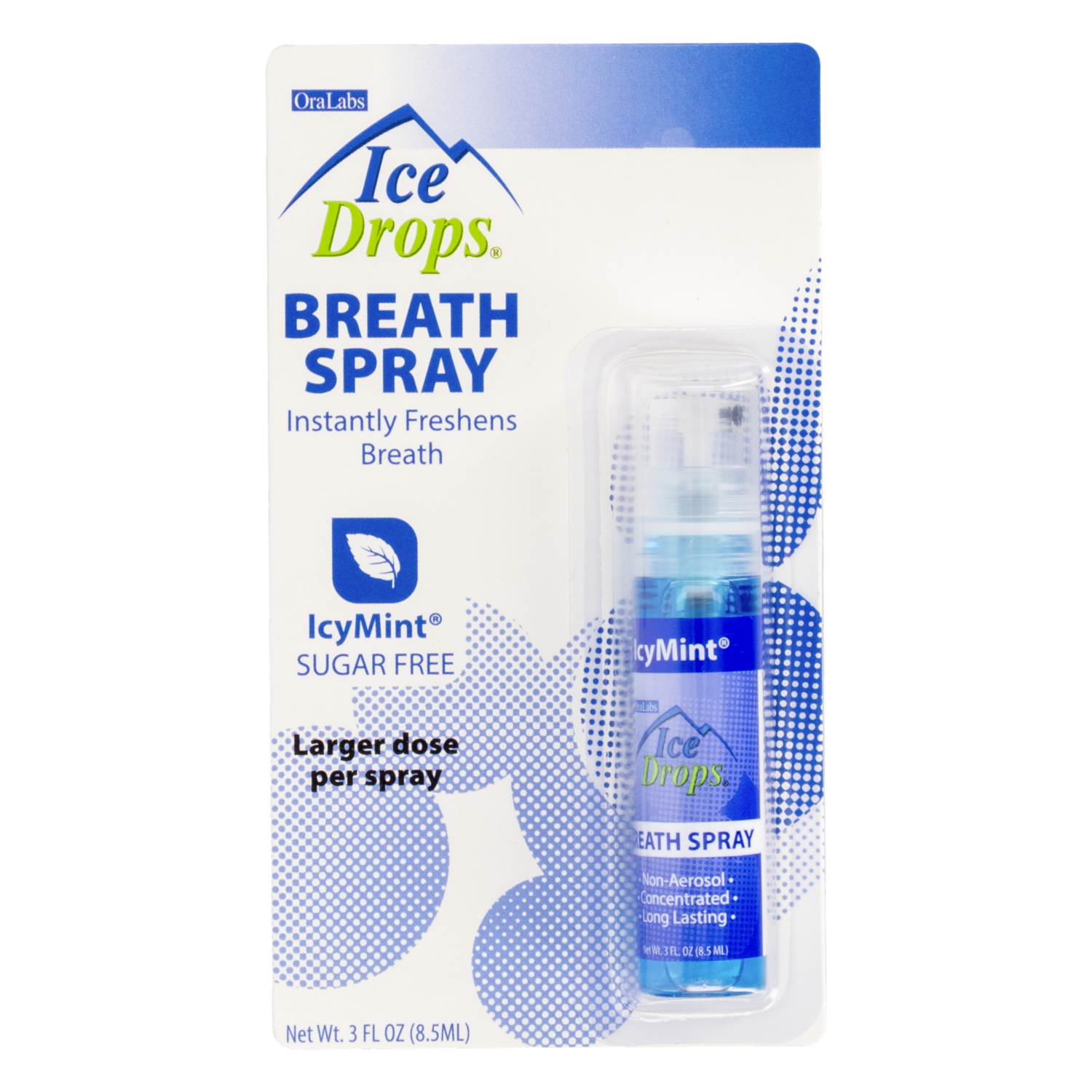 Spray Bucal Icy Mint Sin Azúcar ICE DROPS 8,50 Ml