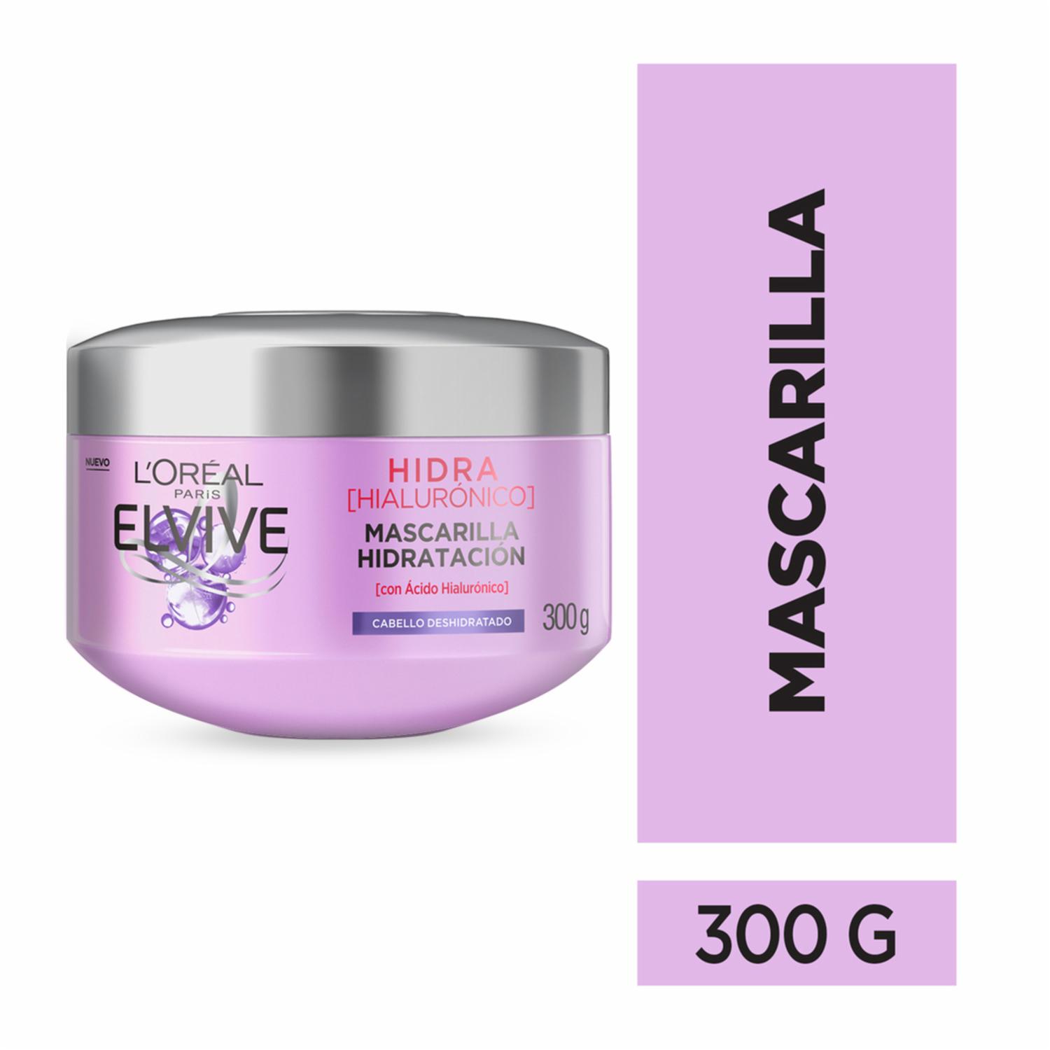 Mascara Capilar Hidra Hialurónico Rellenador Para Cabello Deshidratado ELVIVE L’ORÉAL 300 G