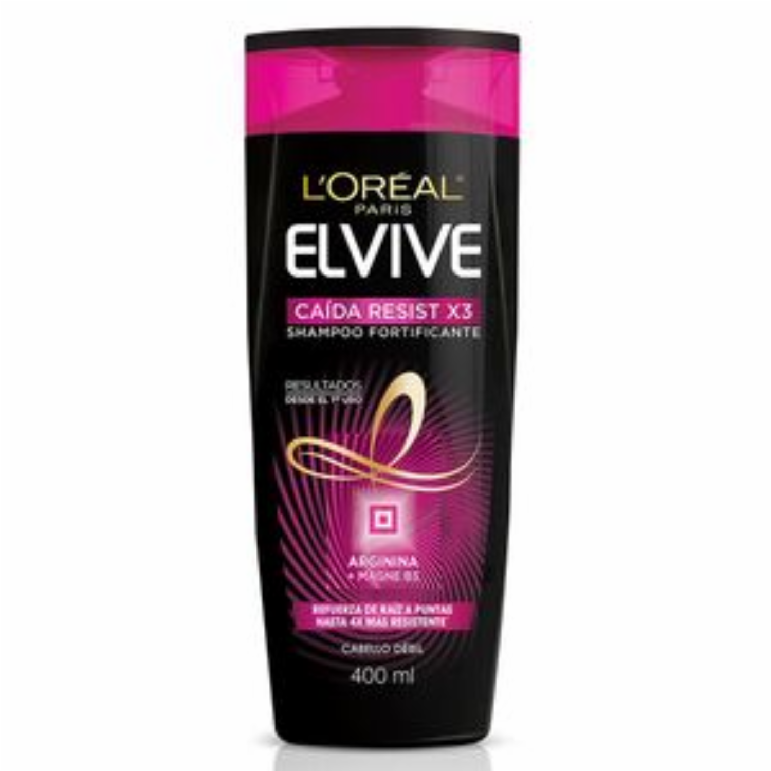 Shampoo De Cabello Arginina Caída Resist ELVIVE L’ORÉAL Pack X3 400 Ml