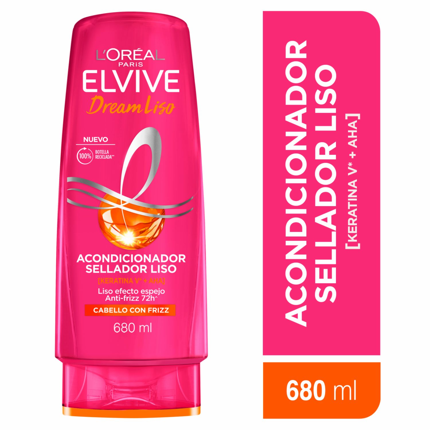 Acondicionador De Cabello Dream Liso ELVIVE L’ORÉAL 680 Ml