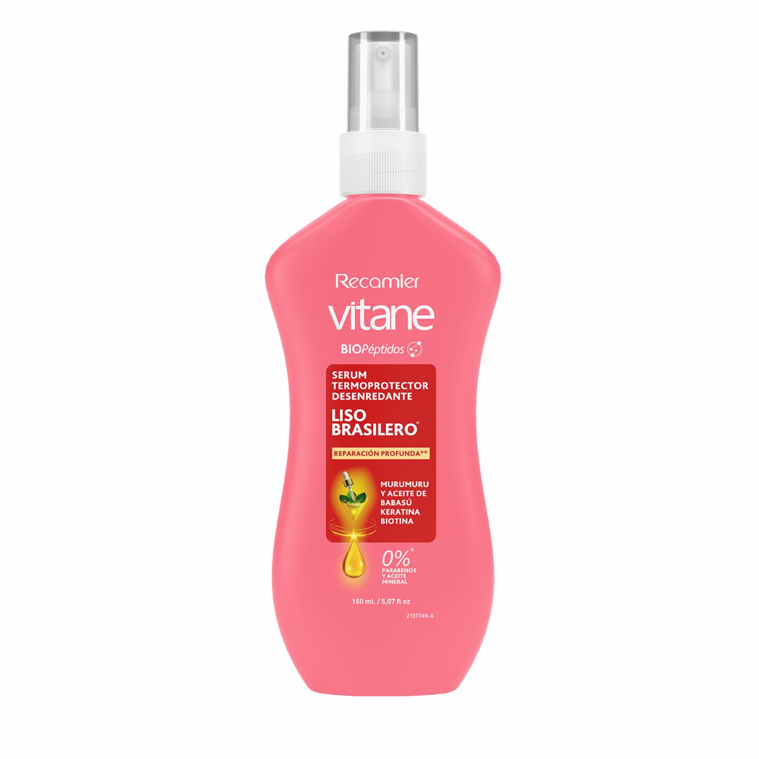 Sérum Capilar Termoprotector Liso Brasilero Con Péptidos VITANE 150 Ml