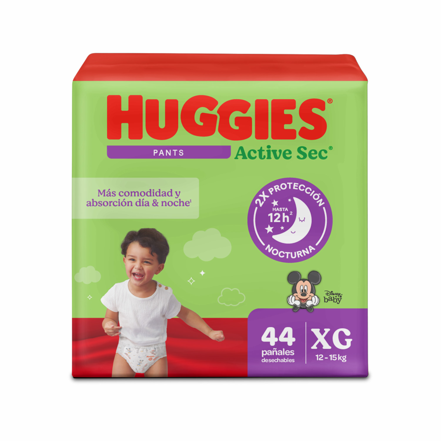 Pañales Desechables Active Sec Etapa 4/XG HUGGIES X 44 Uds