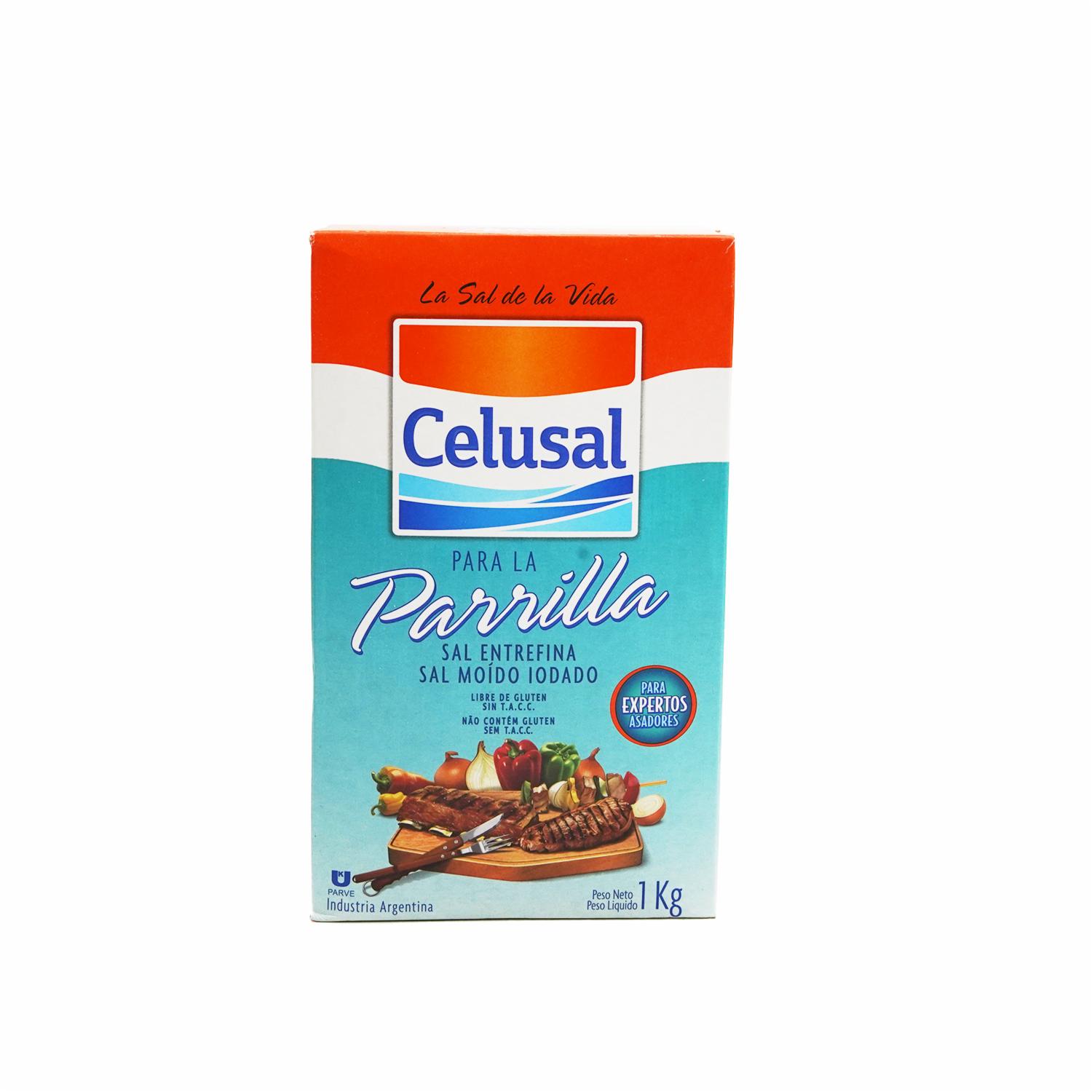 Sal Parrillera Estuche CELUSAL 1000 G