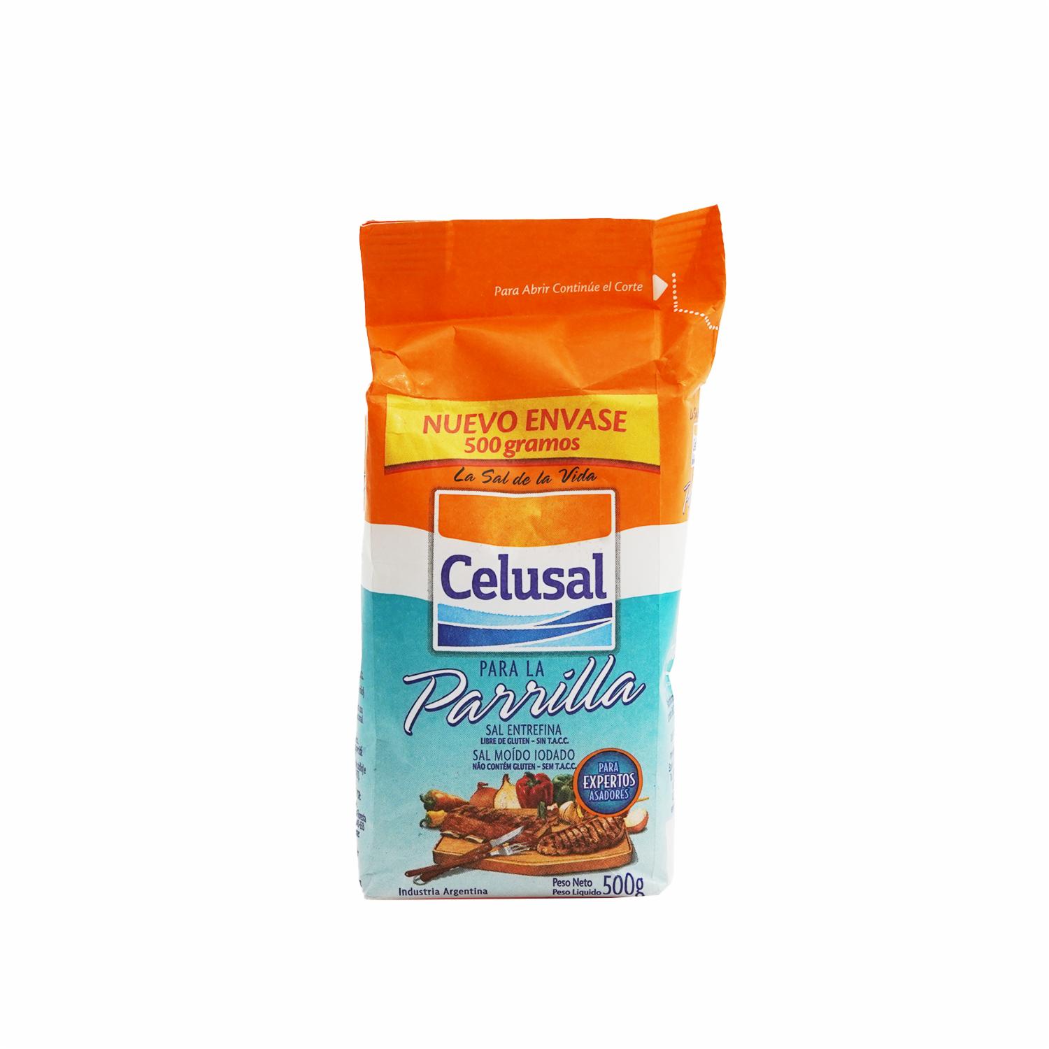 Sal Parrillera Paquete CELUSAL 500 G