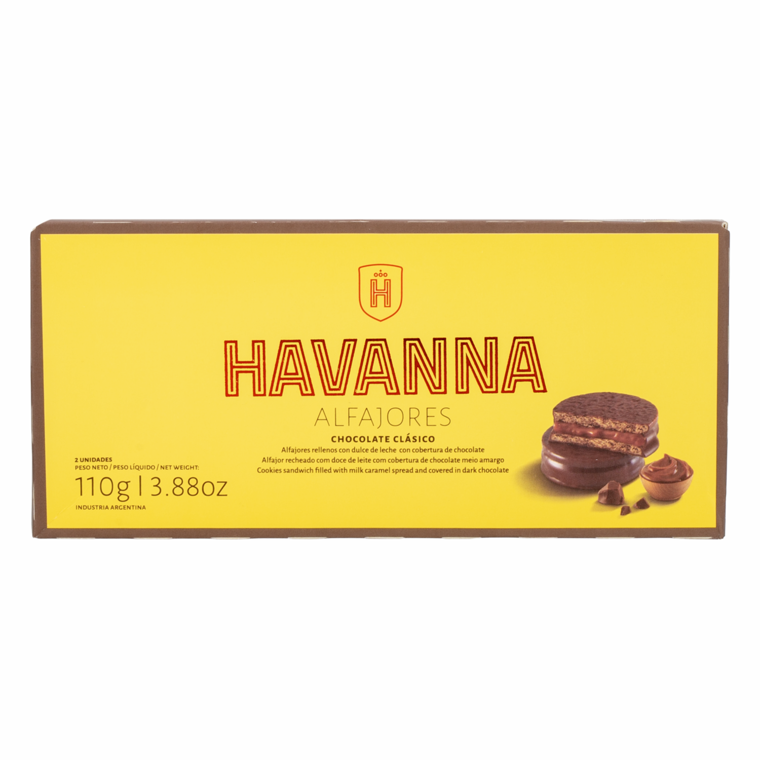 Alfajor De Chocolate Clásico HAVANNA 2 X 55 G