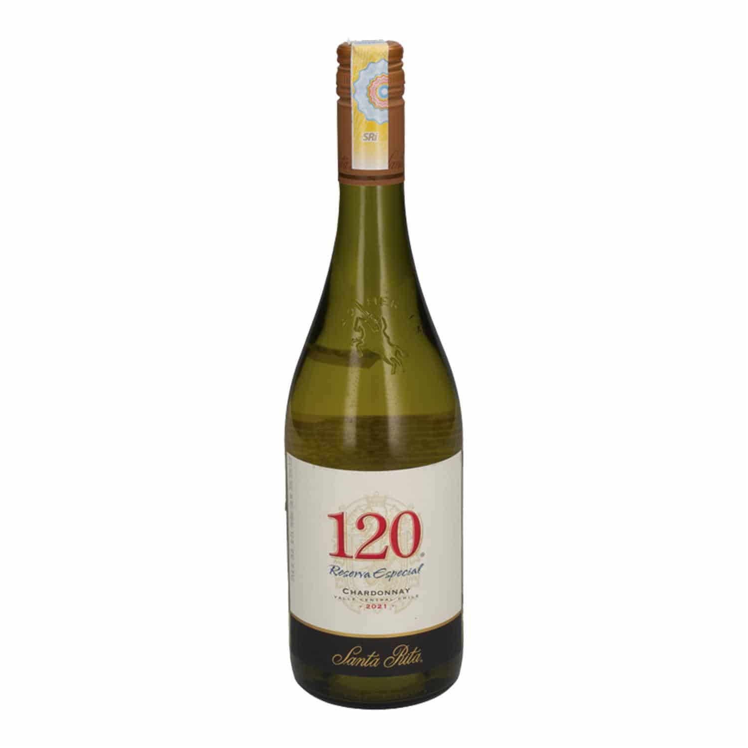 Vino Blanco 120 Chardonnay Santa Rita 750 Ml