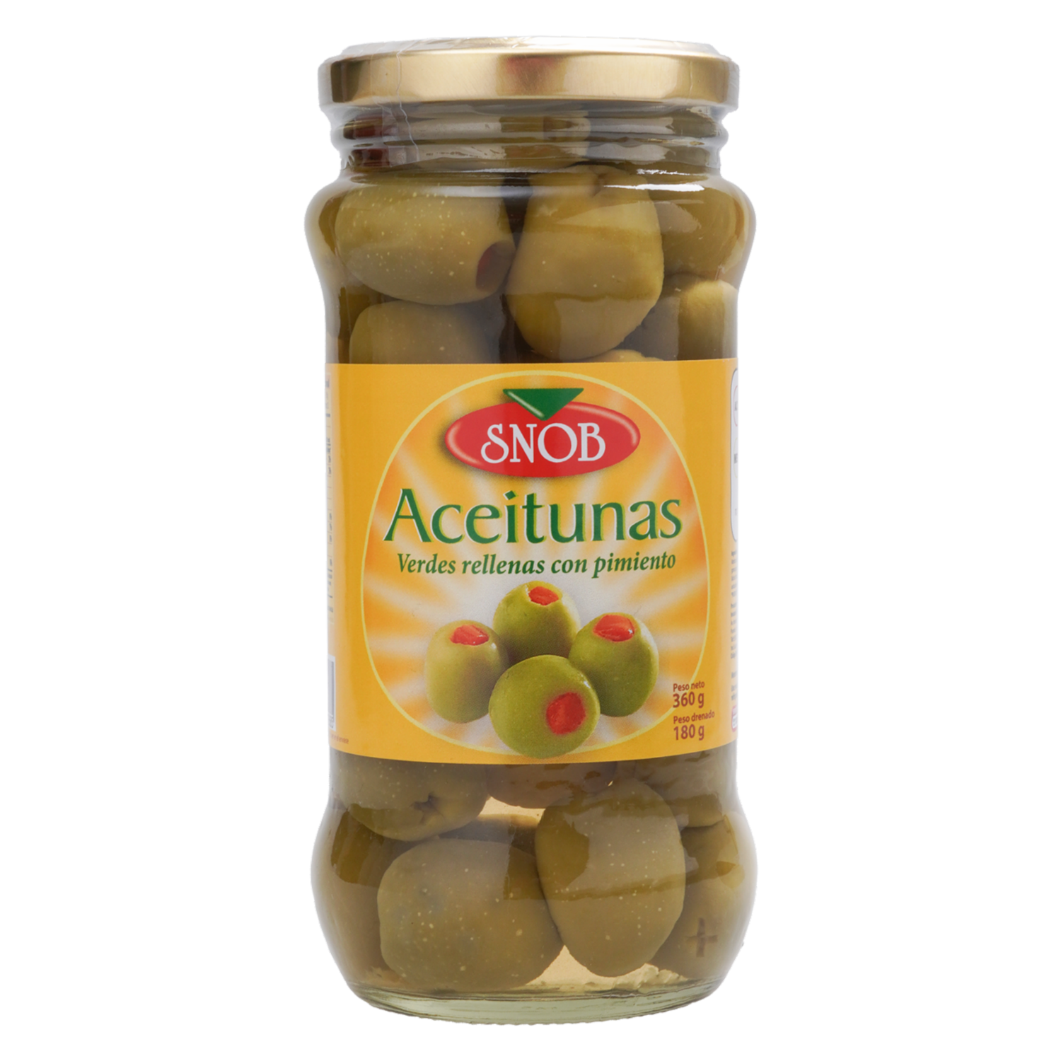 Aceitunas Pimiento SNOB Frasco