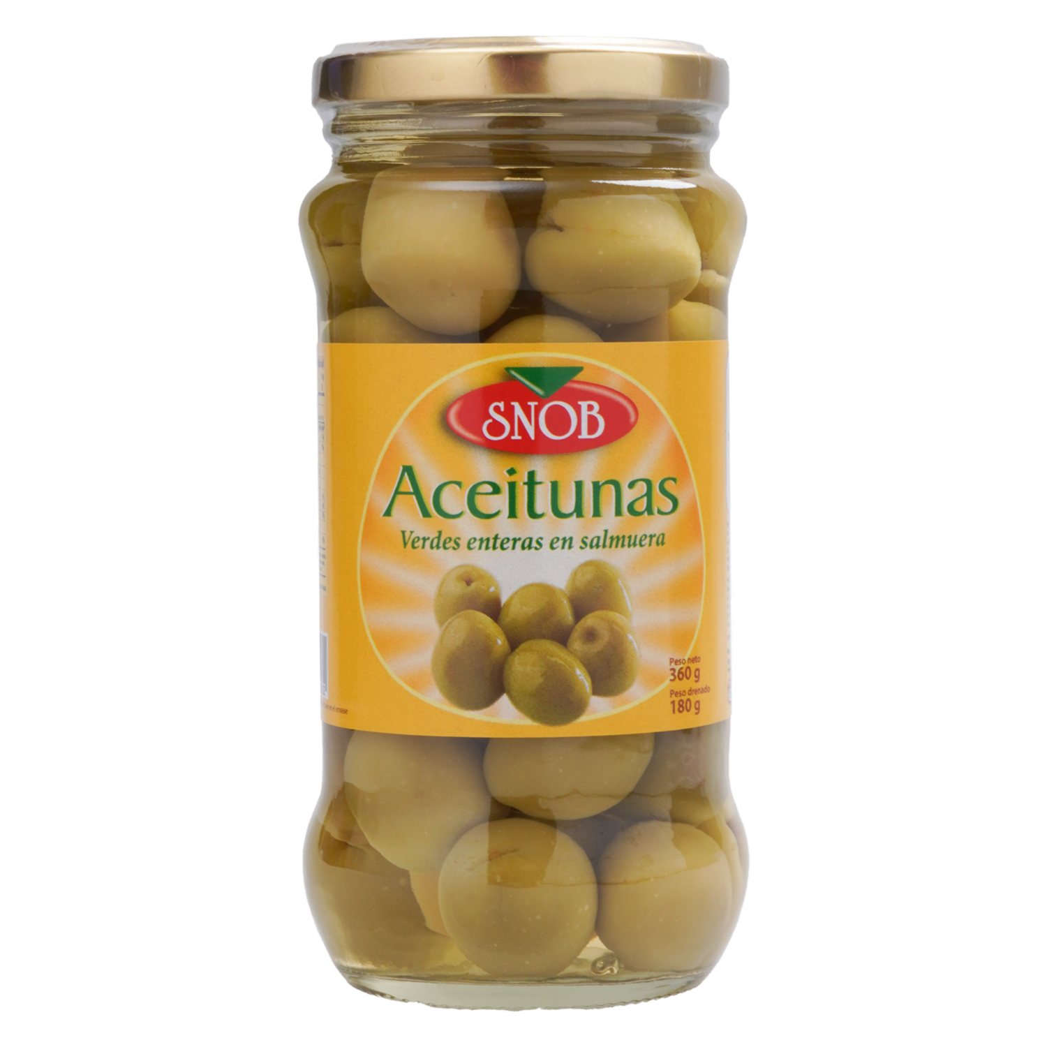 Aceitunas Con Hueso SNOB Frasco
