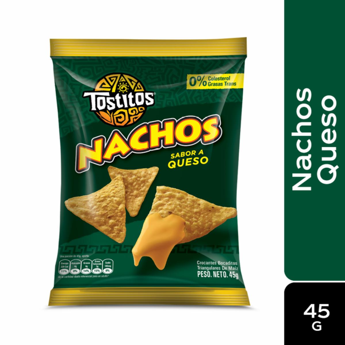 Bocaditos De Maíz Sabor A Queso NACHOS 45 G