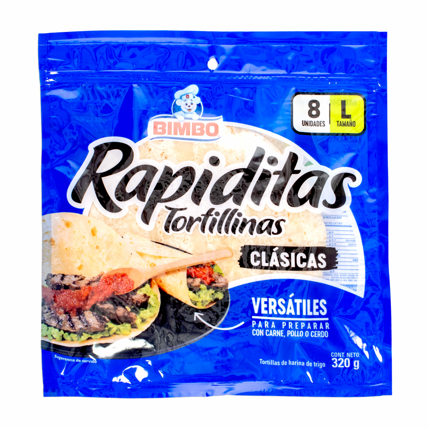 Tortillas Clásicas Grandes BIMBO 320 G