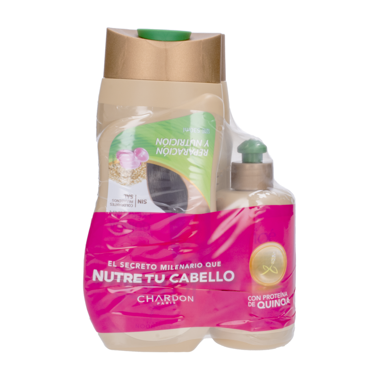 Shampoo De Cabello Con Keratina  +Acondicionador+Crema De Peinar KINOÉ 1355 Ml
