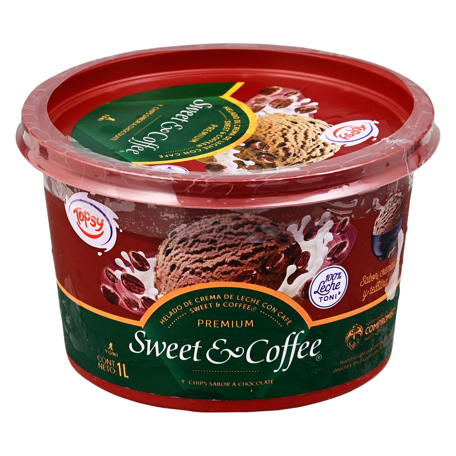 Helado Sweet & Coffe TOPSY 1000 Ml