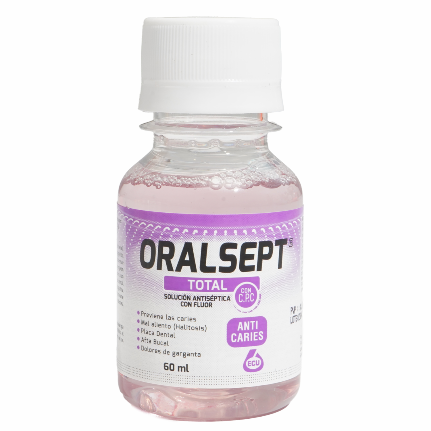 Enjuague  Bucal Total Anti Caries ORALSEPT 60 Ml