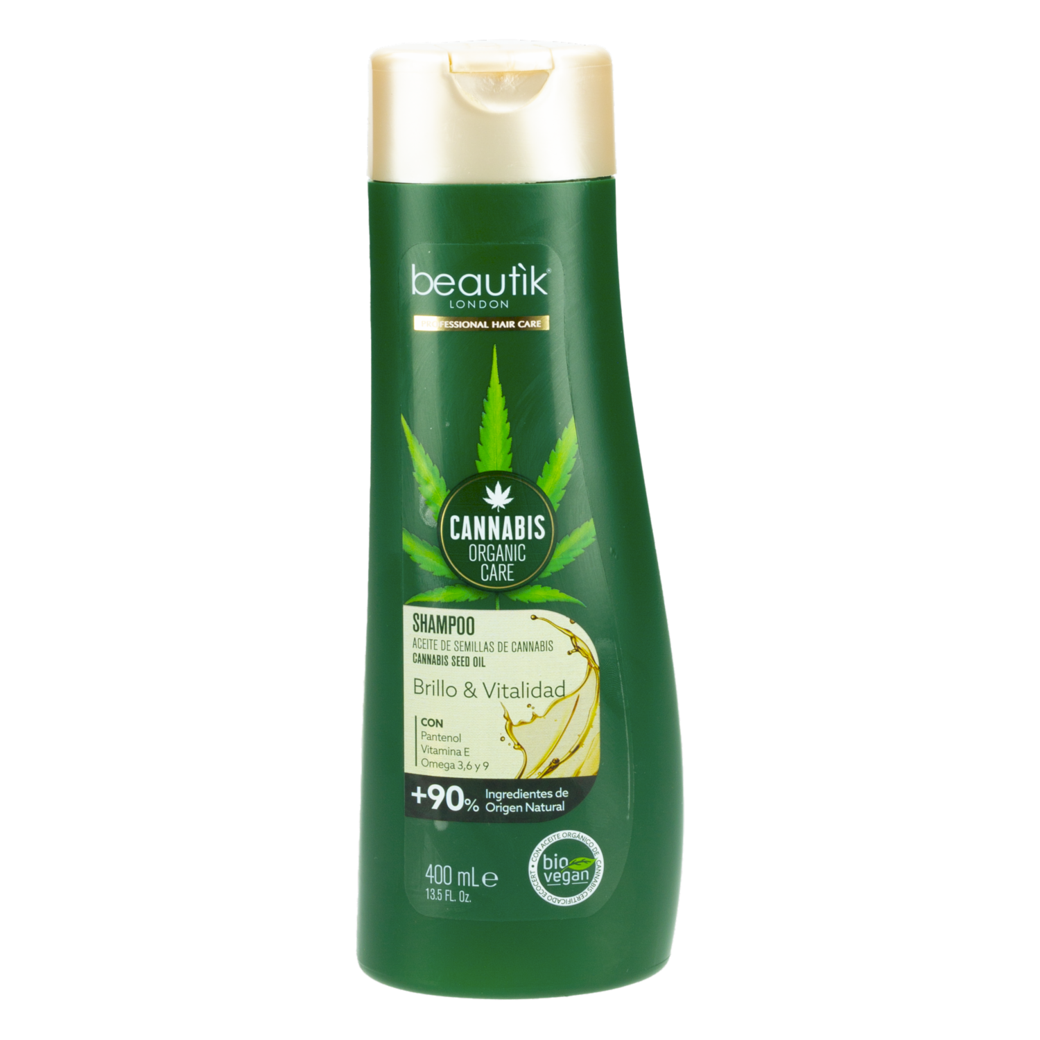 Shampoo De Cabello Cannabis Organic Care BEAUTÌK LONDON 400 Ml