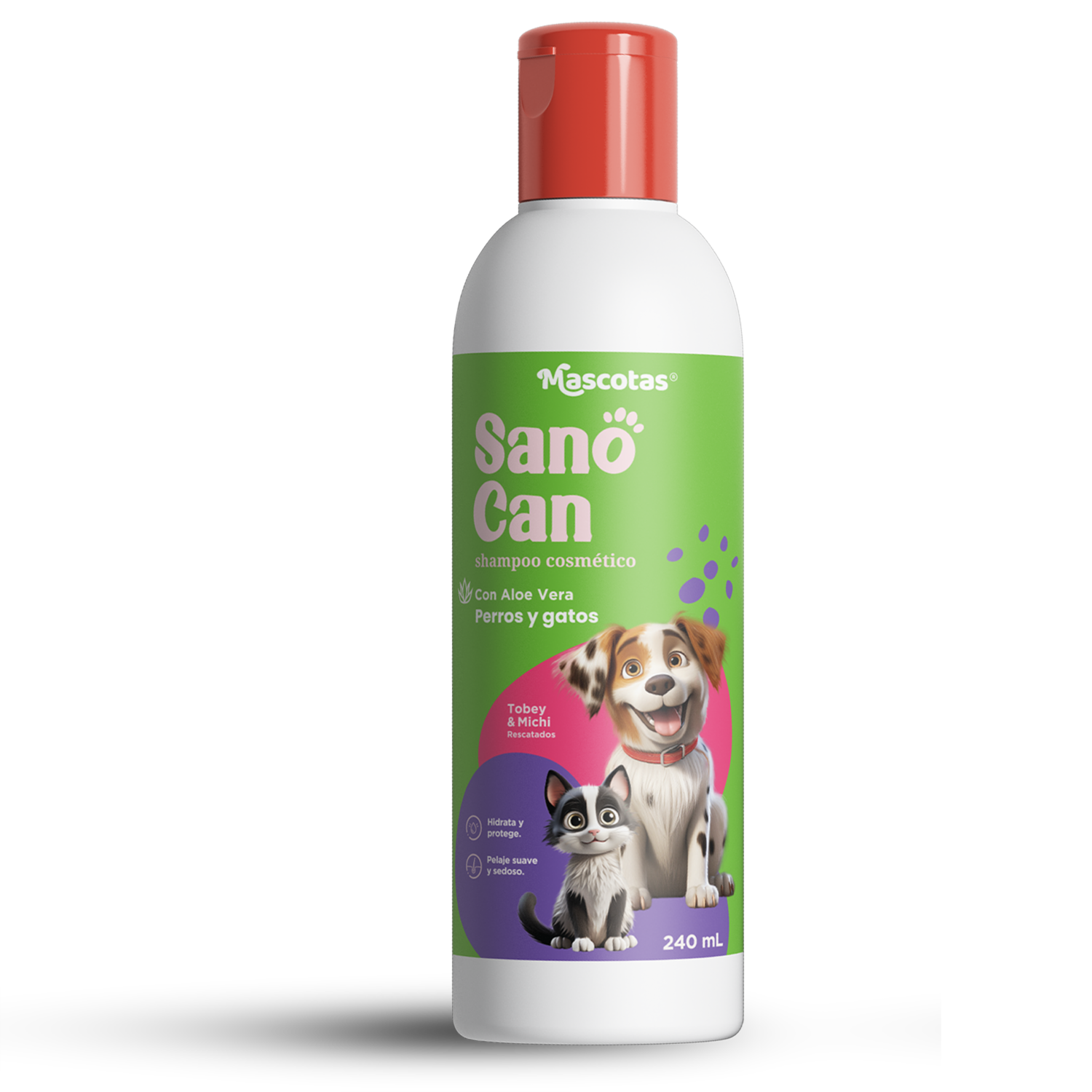 Shampoo Para Mascota Cosmético SANO CAN 240 Ml